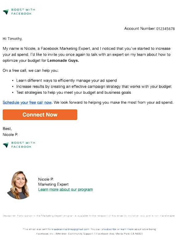Lifecycle email